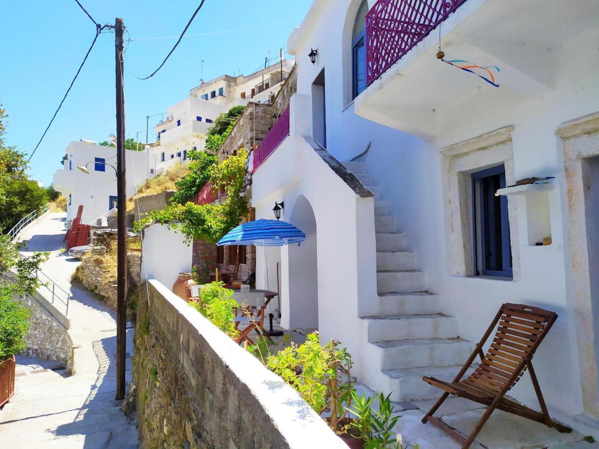 Traditional Family House, Ground Floor With Yard Κόρωνος Εξωτερικό φωτογραφία