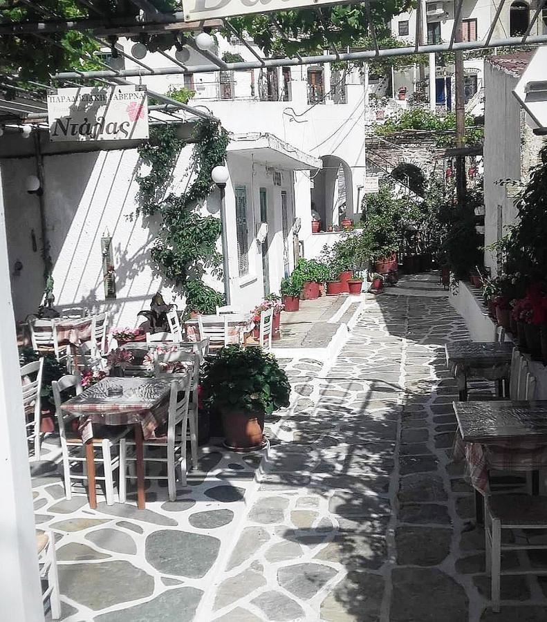 Traditional Family House, Ground Floor With Yard Κόρωνος Εξωτερικό φωτογραφία